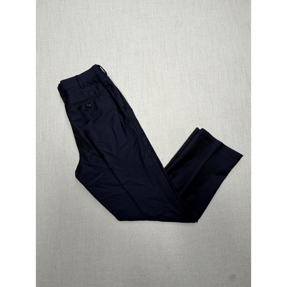 Suitsupply Brescia INT Navy Blue Wool Dress Pants Mens 46 31x27.5 P5229MI